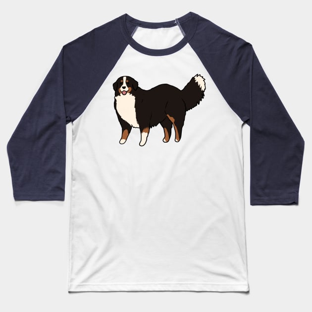 bernese mountain dog Baseball T-Shirt by Mayarart